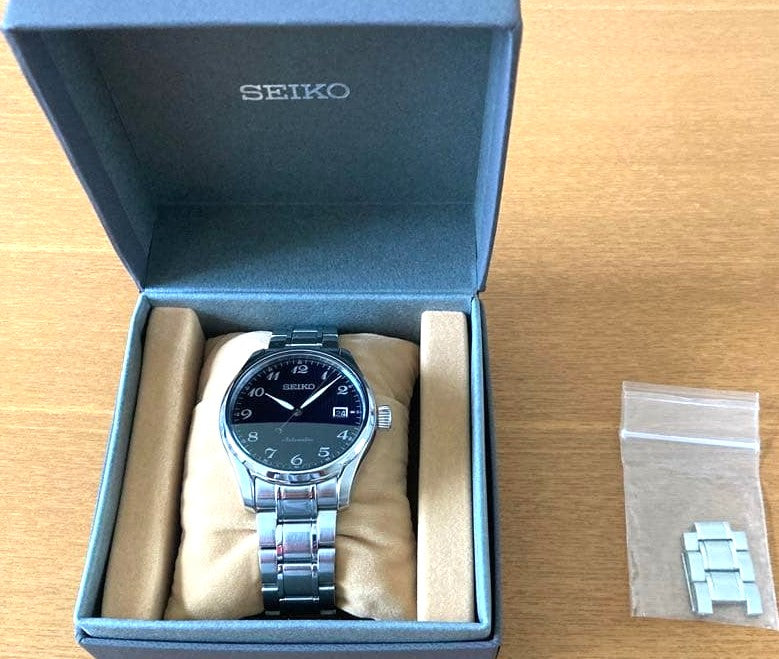SEIKO Presage SARX039 Automatic Watch Black Dial Silver Stainless Steel 6R15