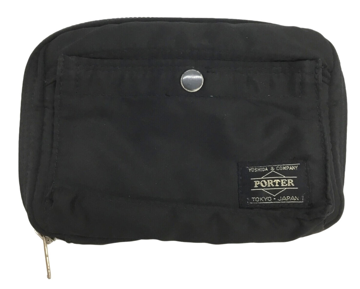 PORTER Tanker Yoshida System Organizer Cover Pouch Black Nylon Agenda Case