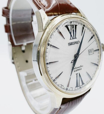 Seiko Presage SARB065 Cocktail Time Automatic White Dial Men Watch 6R15 Japan
