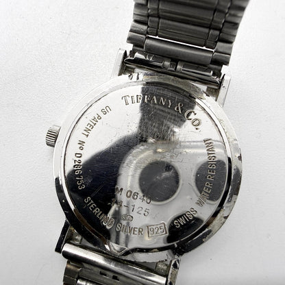 Tiffany & Co Atlas M0640 Unisex Quartz Watch Silver Stainless Steel Swiss Made