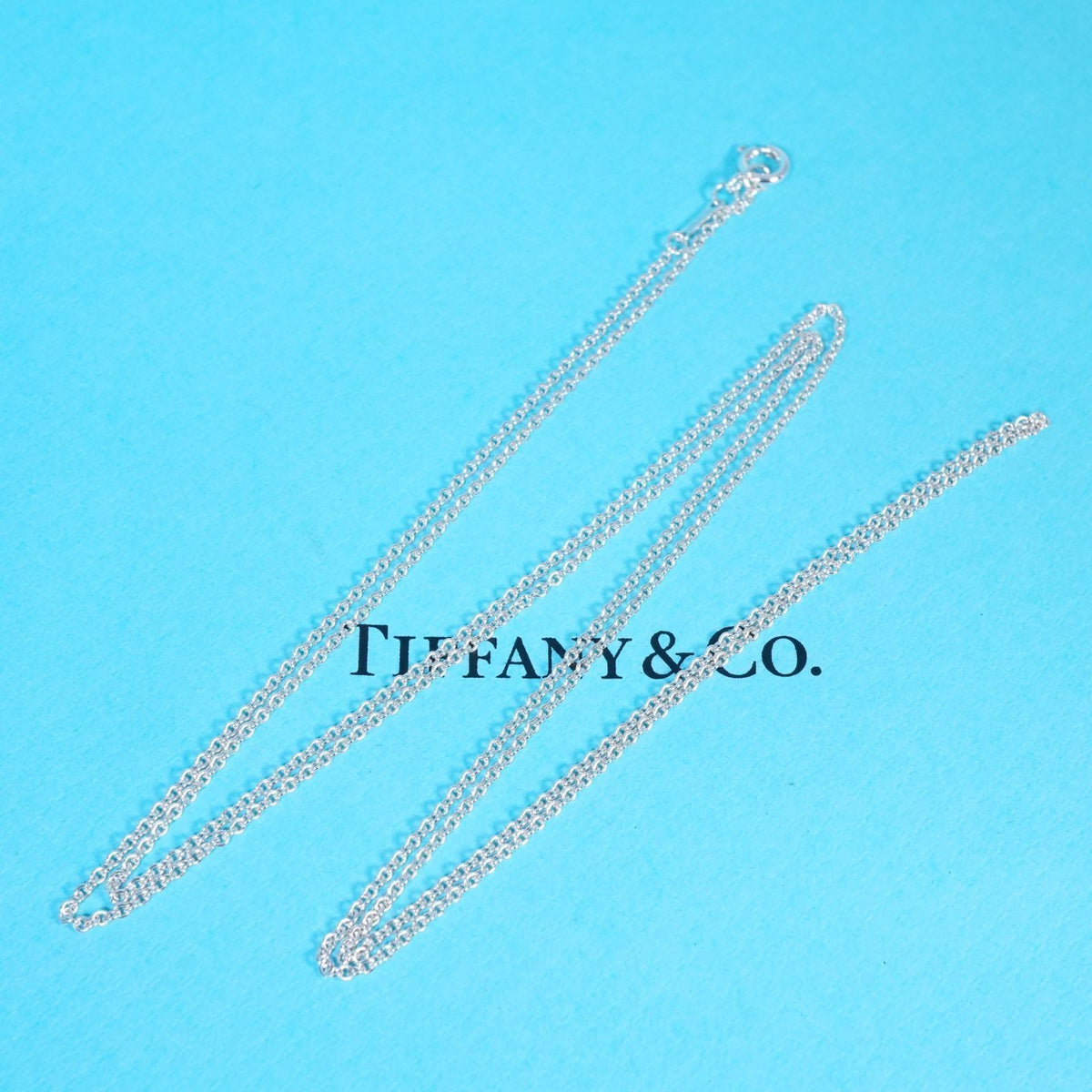 Tiffany & Co Sterling Silver 925 Cable Chain Necklace 80cm 31.5in
