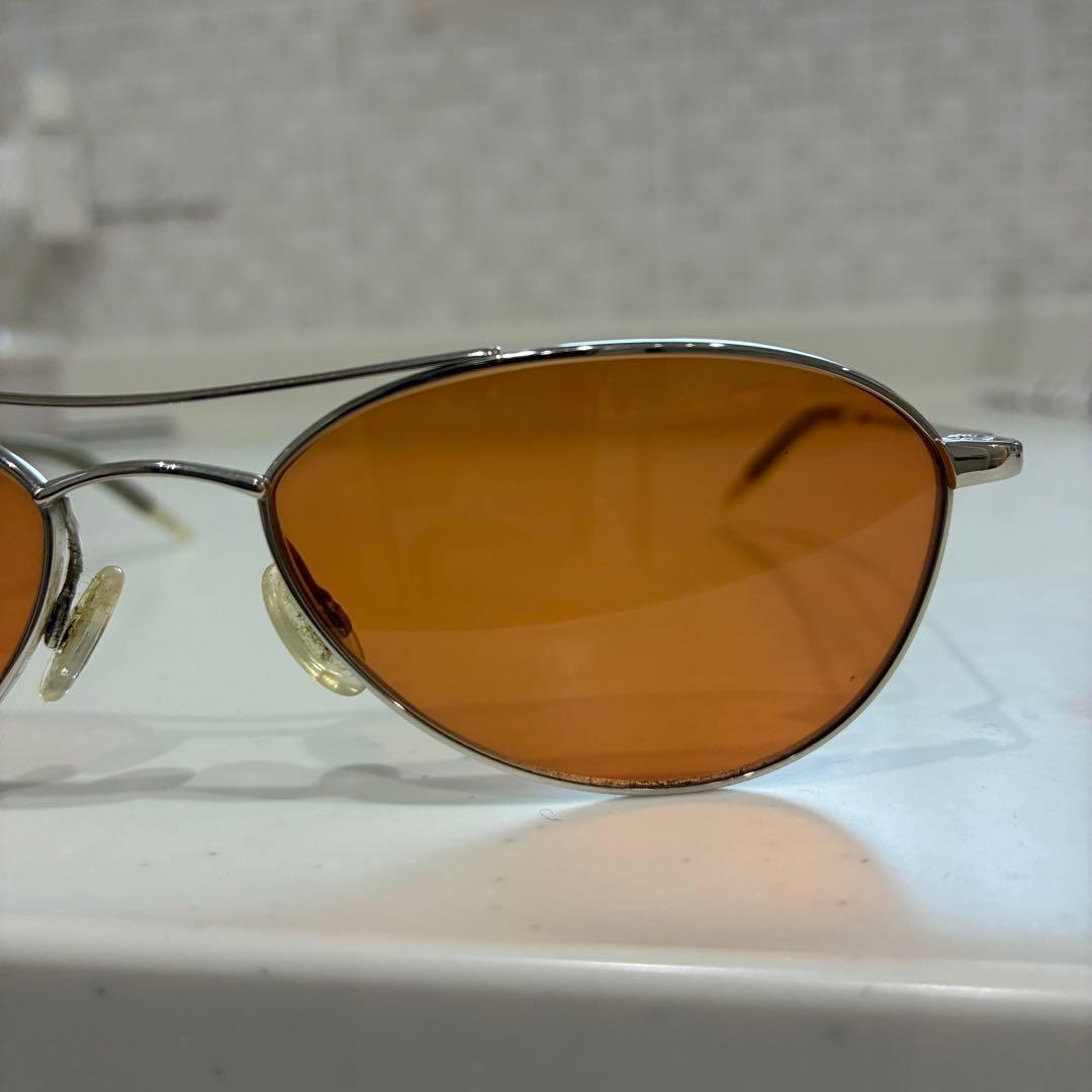 Oliver Peoples Aero 54-17-140 Sunglasses Orange Lens Fight Club Tyler Durden
