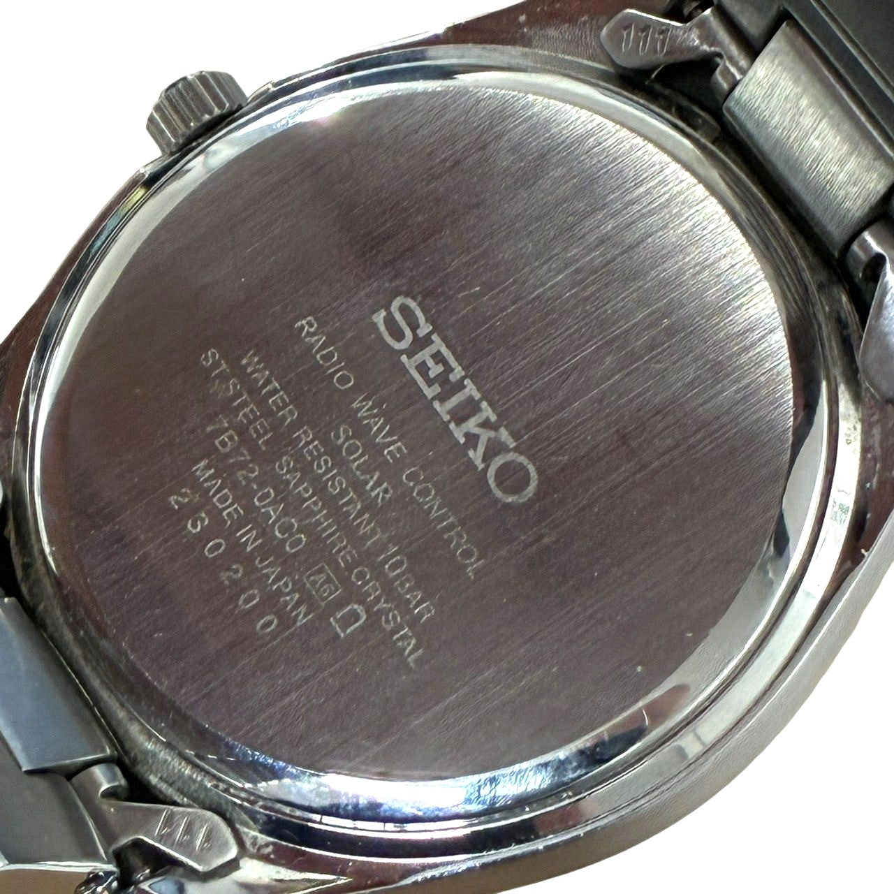 SEIKO Selection SBTM317 7B72-0AC0 Solar Radio Wave Quartz Mens Watch White Japan