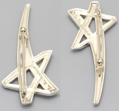 Tiffany & Co Paloma Picasso Shooting Star Brooch Pin Sterling Silver 925 8.24cm