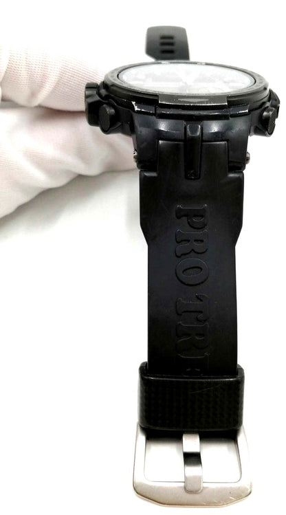 Casio Pro Trek Triple Sensor Tough Solar Ana-Digi Watch Black PRW-6000 Used