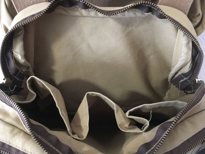 FILSON Tackle Chest Pack Tan Waxed Canvas Fishing Bag Vintage USA Sheepskin Rare