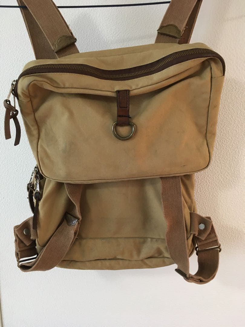 FILSON Tackle Chest Pack Tan Waxed Canvas Fishing Bag Vintage USA Sheepskin Rare