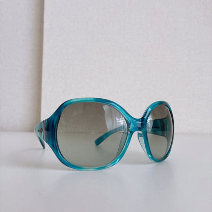 Arnette Y2K Oversized Sunglasses Clear Blue Gradation Lens Womens 4.9in Vintage