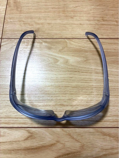 Arnette Falcon Sunglasses Oval Frame Blue Silver Blue Lens Made in Italy Used