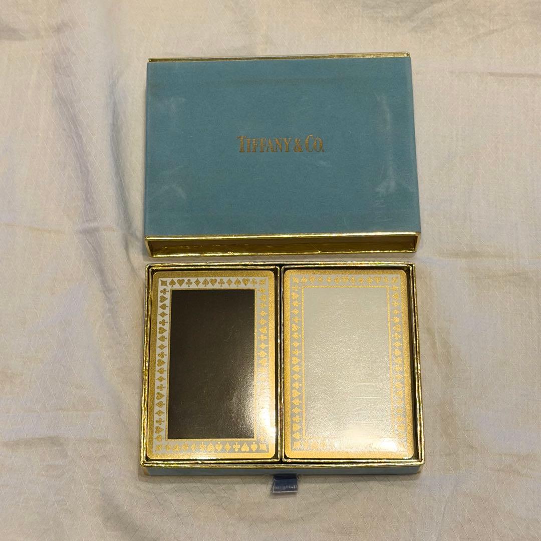Vintage Tiffany & Co White Black Playing Cards 2 Deck Set Unopened Unused