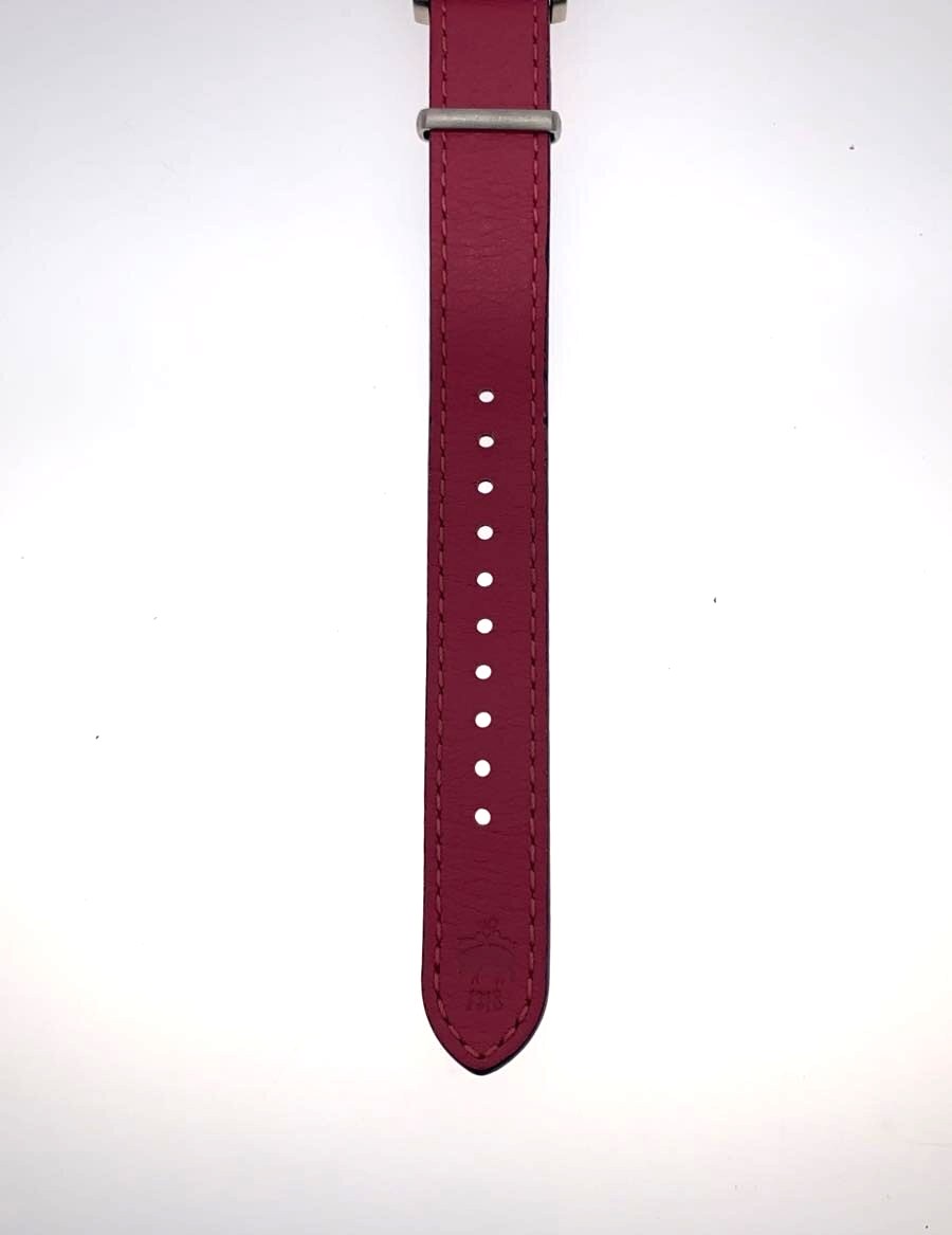 Brooks Brothers Red Fleece Quartz Watch Date Navy Dial Pink Leather Band VJ12