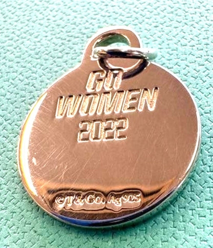Tiffany & Co Go Women 2022 Marathon Flower Charm Pendant Silver 925 Authentic