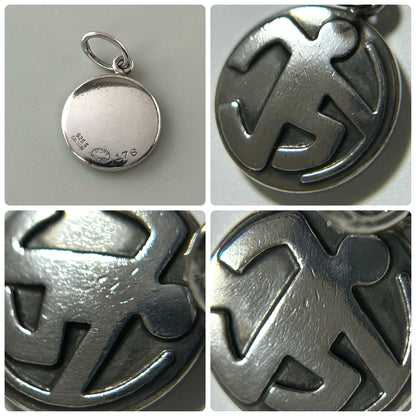 Georg Jensen 176 Pendant Top Sterling Silver 925 Denmark 0.57x0.57in Used Auth