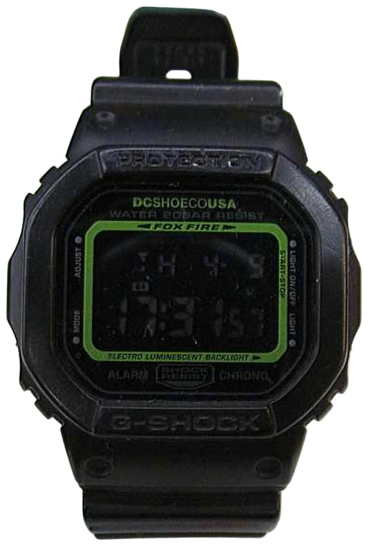 CASIO G-SHOCK Fox Fire DC Shoe Co USA Digital Watch Black Resin Alarm Chrono