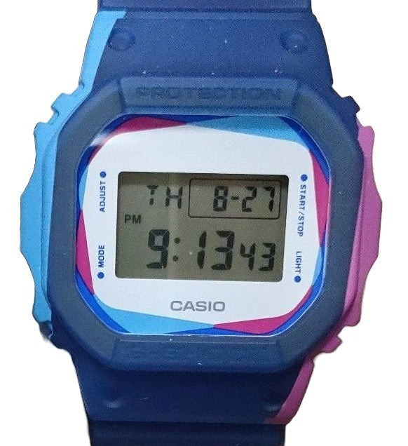 CASIO G-SHOCK DWE-5600PR-2JR 5600 Series Digital Watch Blue Resin Unused
