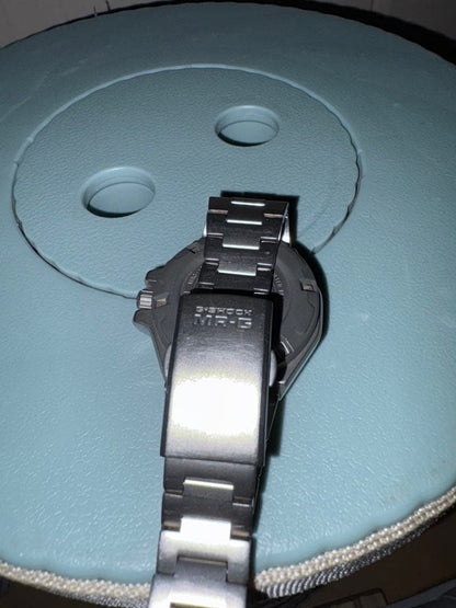 CASIO G-SHOCK MR-G Titanium Analog Watch Navy Dial Japan MRG Series Men's Used