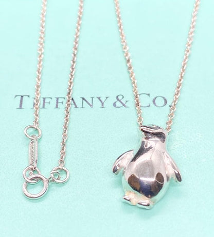 Tiffany & Co Sterling Silver 925 Penguin Charm Pendant Top
