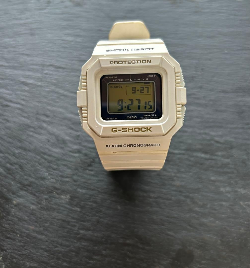 CASIO G-SHOCK GW-5510 Multiband6 Radio Solar Watch White Square Case Chronograph