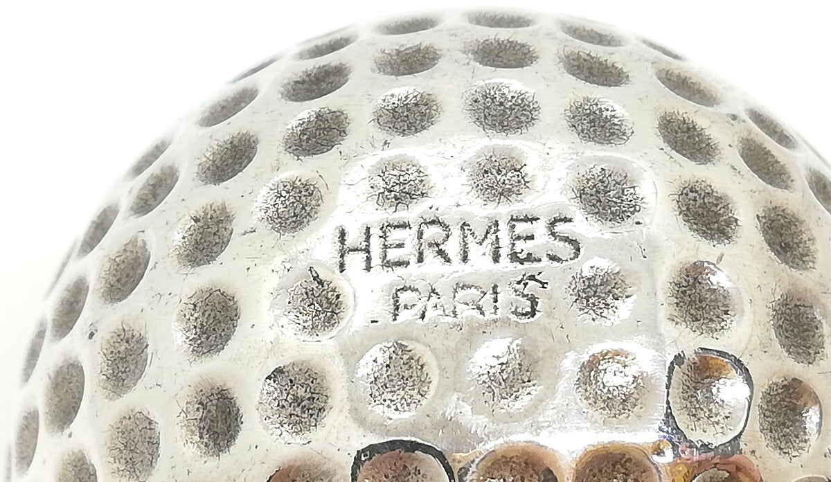 Hermes Paris Golf Ball Bottle Opener Silver Stainless Steel 9.5cm 3.7in France