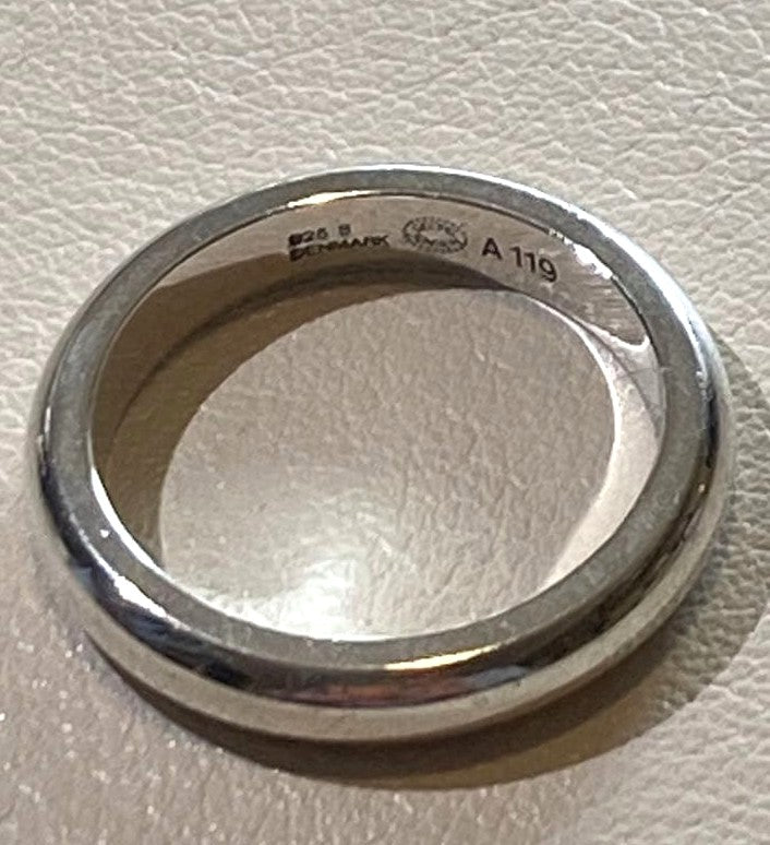 Georg Jensen # A119 Sterling Silver 925 Ring Size 51-52 US 5.5-6 Denmark