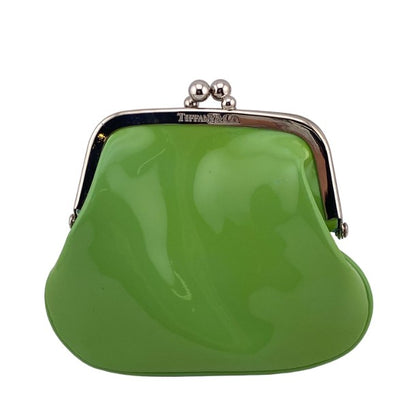 Tiffany & Co Light Green Mini Compact Wallet Clasp-top Coin Purse