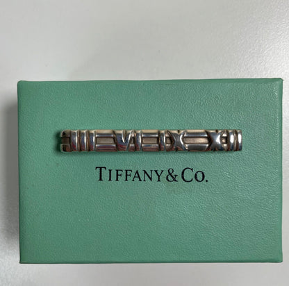 Tiffany & Co. Atlas Tie Bar Clip Sterling Silver 925 Authentic Vintage 1995