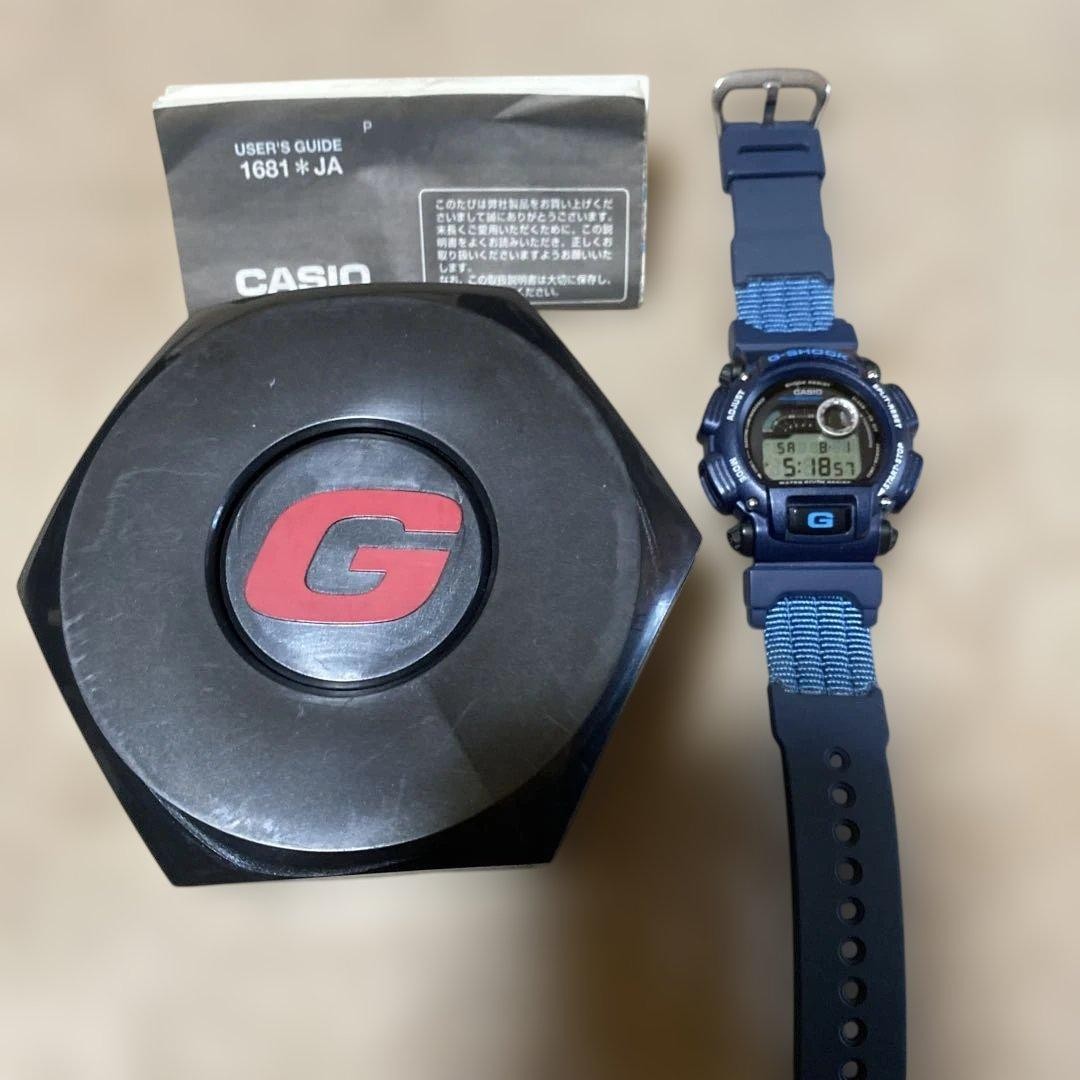 CASIO G-SHOCK DW-9600 Navy Digital Watch Thermometer 200M Diver Mens Box