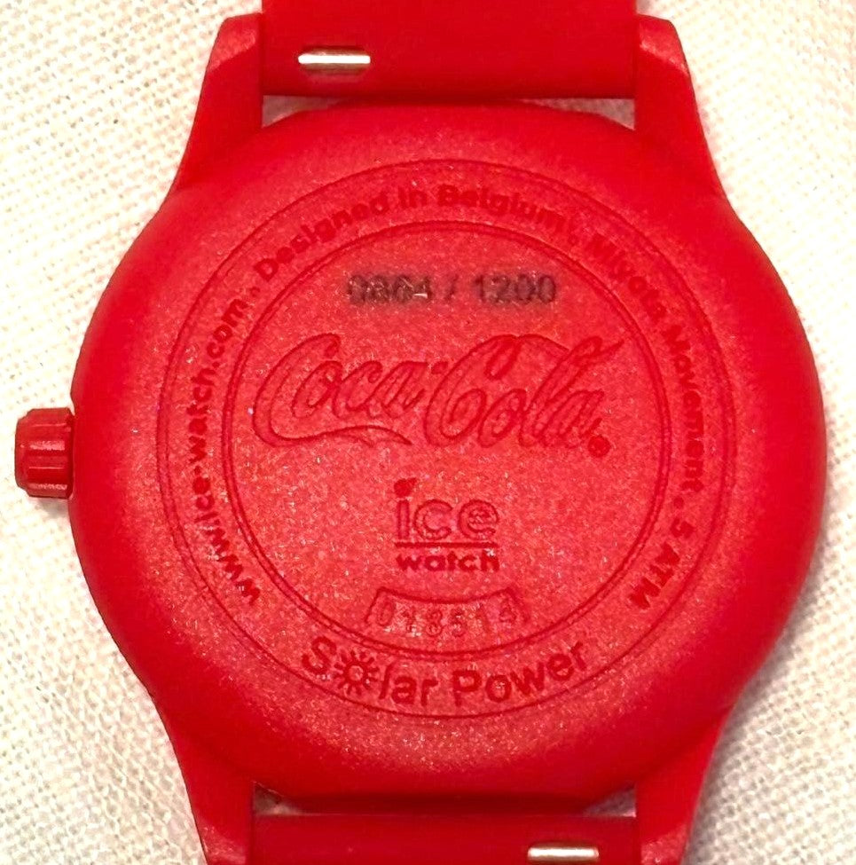 Ice-Watch x Coca-Cola Solar Power Limited 1200 Unisex Watch Red 40mm Belgium