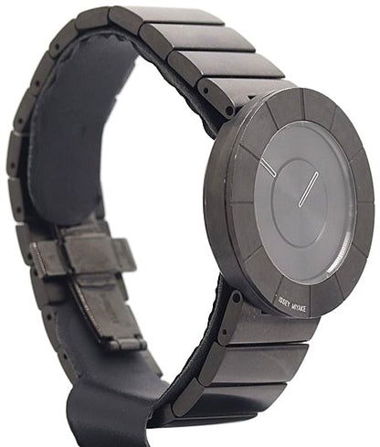 Issey Miyake TO VJ20-0010 Quartz Men Watch Black Dial SS Bracelet Working VTG