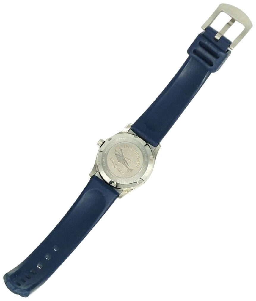 Revue Thommen Airspeed Automatic Men Watch Blue Dial Silver SS Swiss 31x39mm