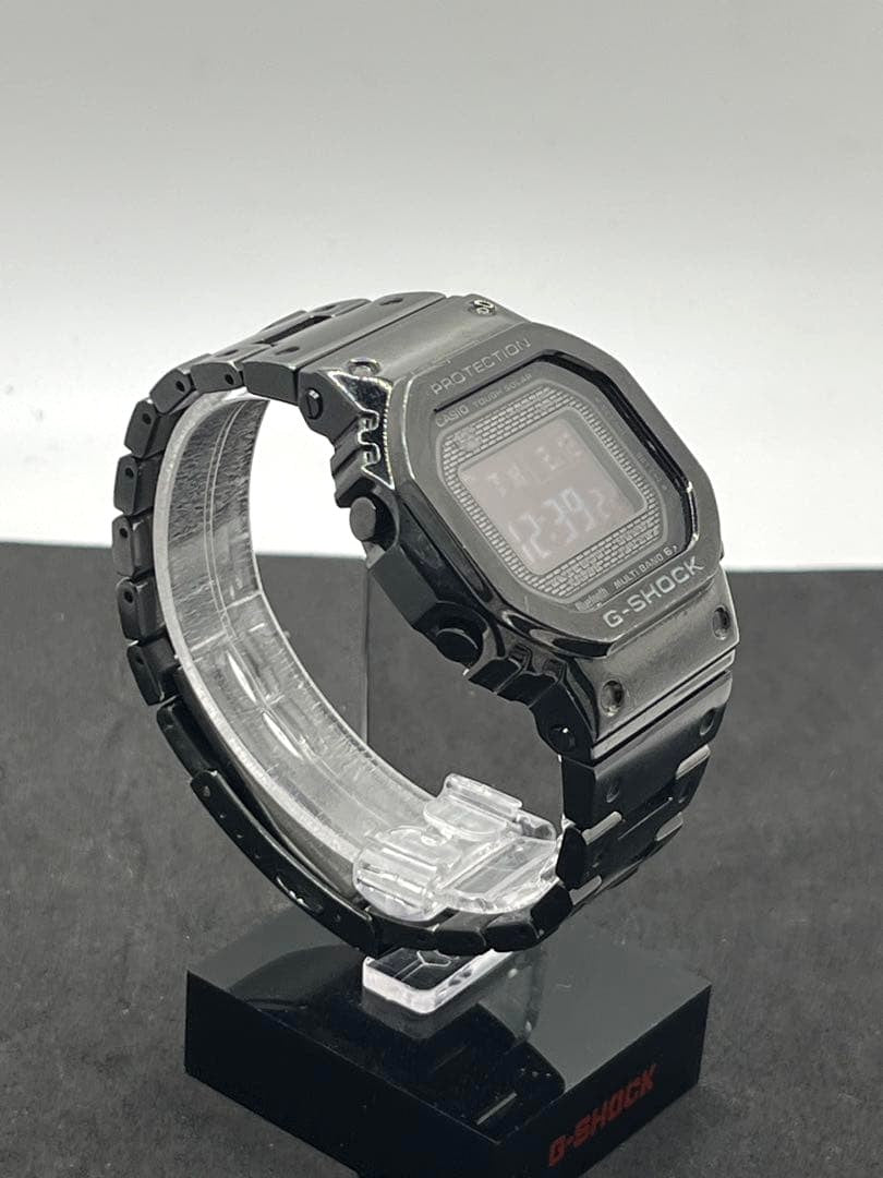 Casio G-SHOCK GMW-B5000GD-1JF Full Metal Black Solar Watch Used Excellent W/ Box