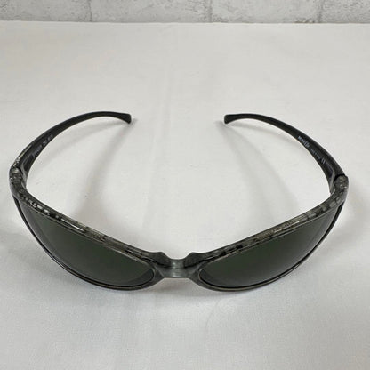 Arnette Swinger 250-9115 Sunglasses Black Marble Frame Green Lens Made in Italy