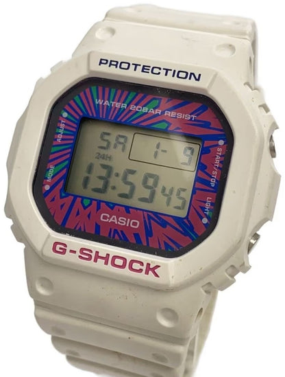 CASIO G-SHOCK DW-5600DN Digital Watch White Resin Tie-Dye Dial Mens Quartz 43mm