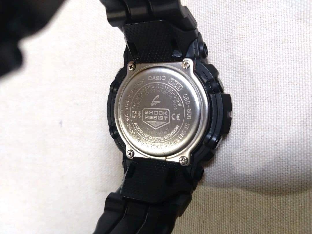 CASIO G-SHOCK G-SQUAD GBD-800LU-1JF Mens Digital Watch Black Bluetooth Step