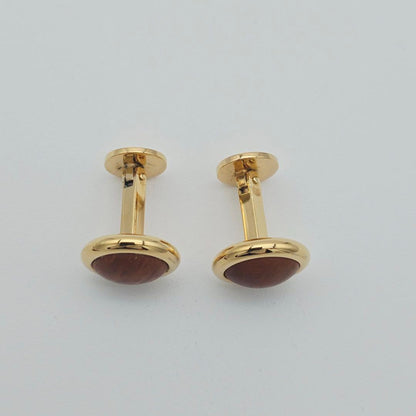 Excellent Loewe Gold Tone Metal Round Cufflinks Pouch