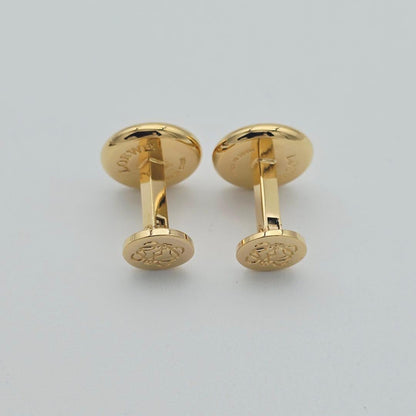 Excellent Loewe Gold Tone Metal Round Cufflinks Pouch