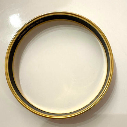 Michaela Frey Wien Vintage Enamel Bangle Bracelet Gold Egyptian Motif Austria