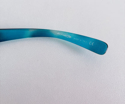 Arnette Y2K Oversized Sunglasses Clear Blue Gradation Lens Womens 4.9in Vintage