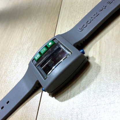 CABANE de ZUCCa CHOCOLATE Digital Watch Gray Silicone Band Unisex Japan
