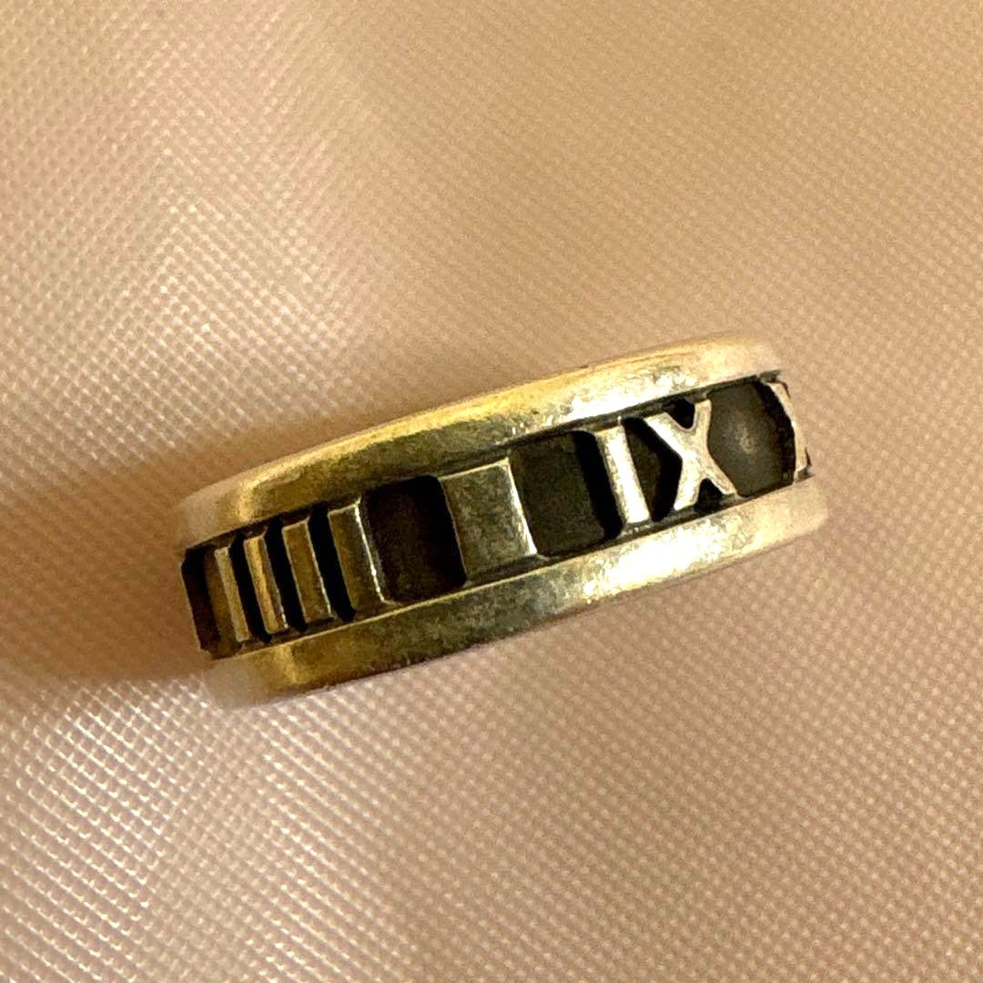 Tiffany & Co. Atlas Band Ring Sterling Silver 925 US5.5 EU50 Authentic Vintage