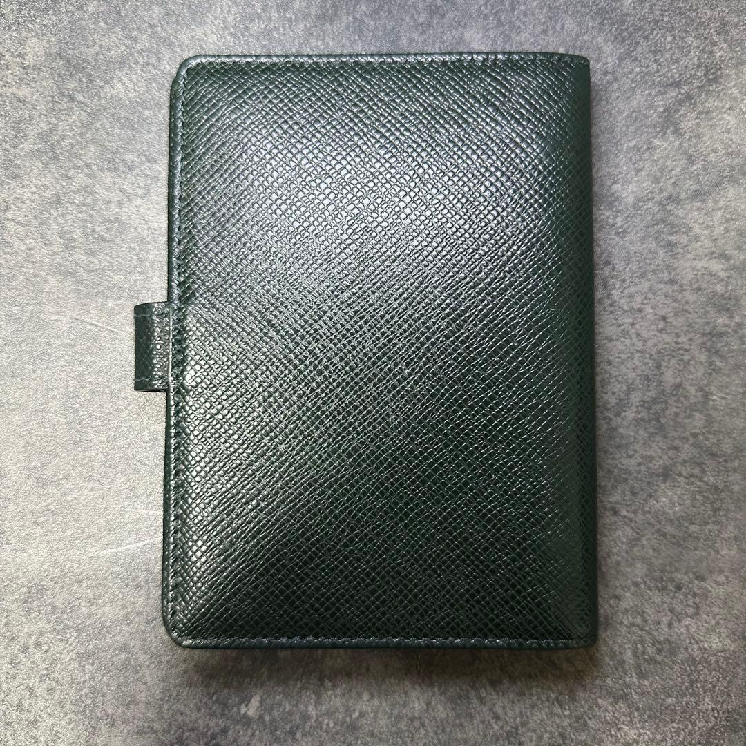 Authentic LOUIS VUITTON Taiga Agenda PM  Day Planner Cover Epicea CA0969