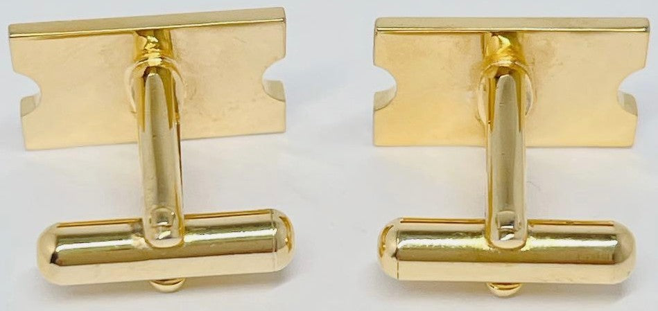 Mikimoto Pearl Island Tie Bar Clip & Cufflinks Set Silver Gold Tone Akoya Japan