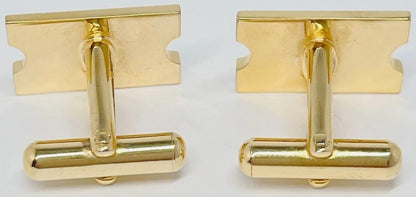 Mikimoto Pearl Island Tie Bar Clip & Cufflinks Set Silver Gold Tone Akoya Japan