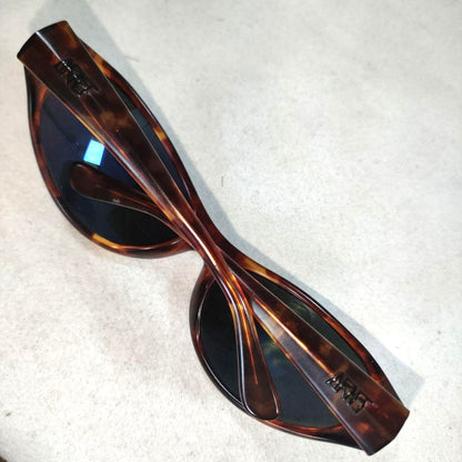 Arnette Raven Sunglasses Brown Frame Vintage Black Lens Used Vintage