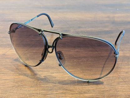 PORSCHE DESIGN by CARRERA 5623 Vintage Sunglasses Teardrop Black Austria Case