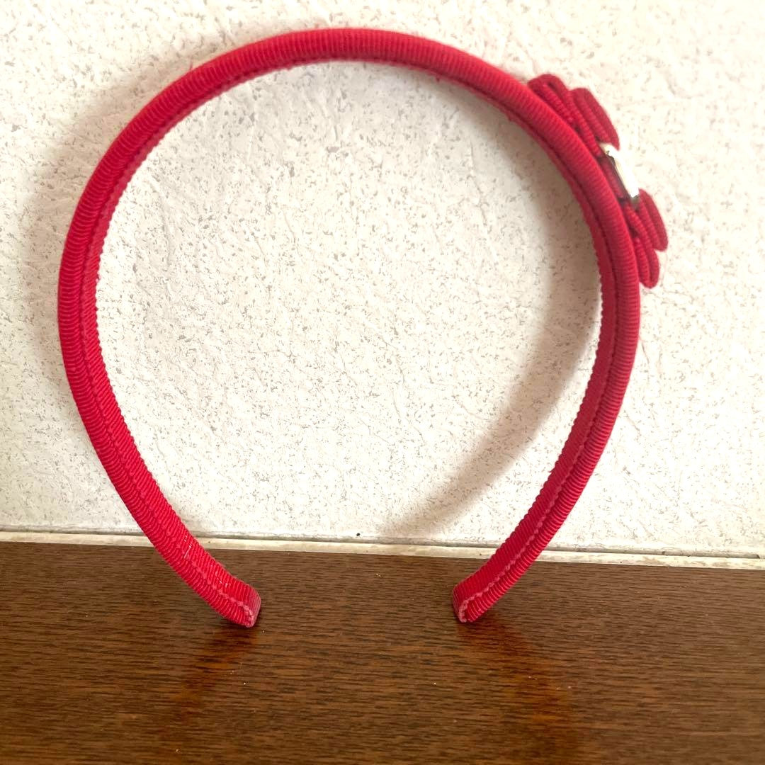 Salvatore Ferragamo Authentic Vara Bow Headband Pink Slim Type Used Great
