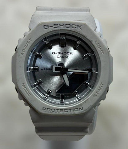 CASIO G-SHOCK GA-2100VA Analog Digital Watch White Resin Case 45mm Octagon Light