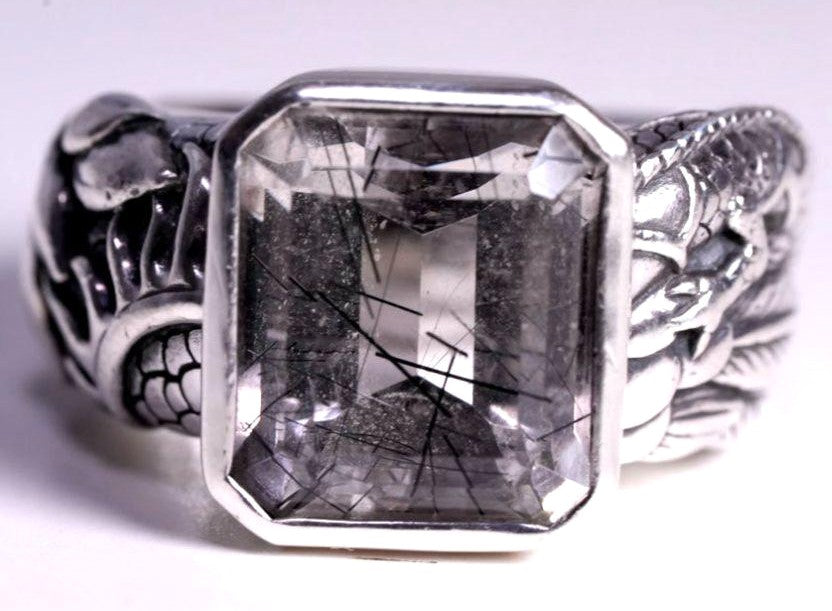 Bloody Mary Universe Ring Black Rutile Quartz Silver 925 US6.5-7 EUR53 Used