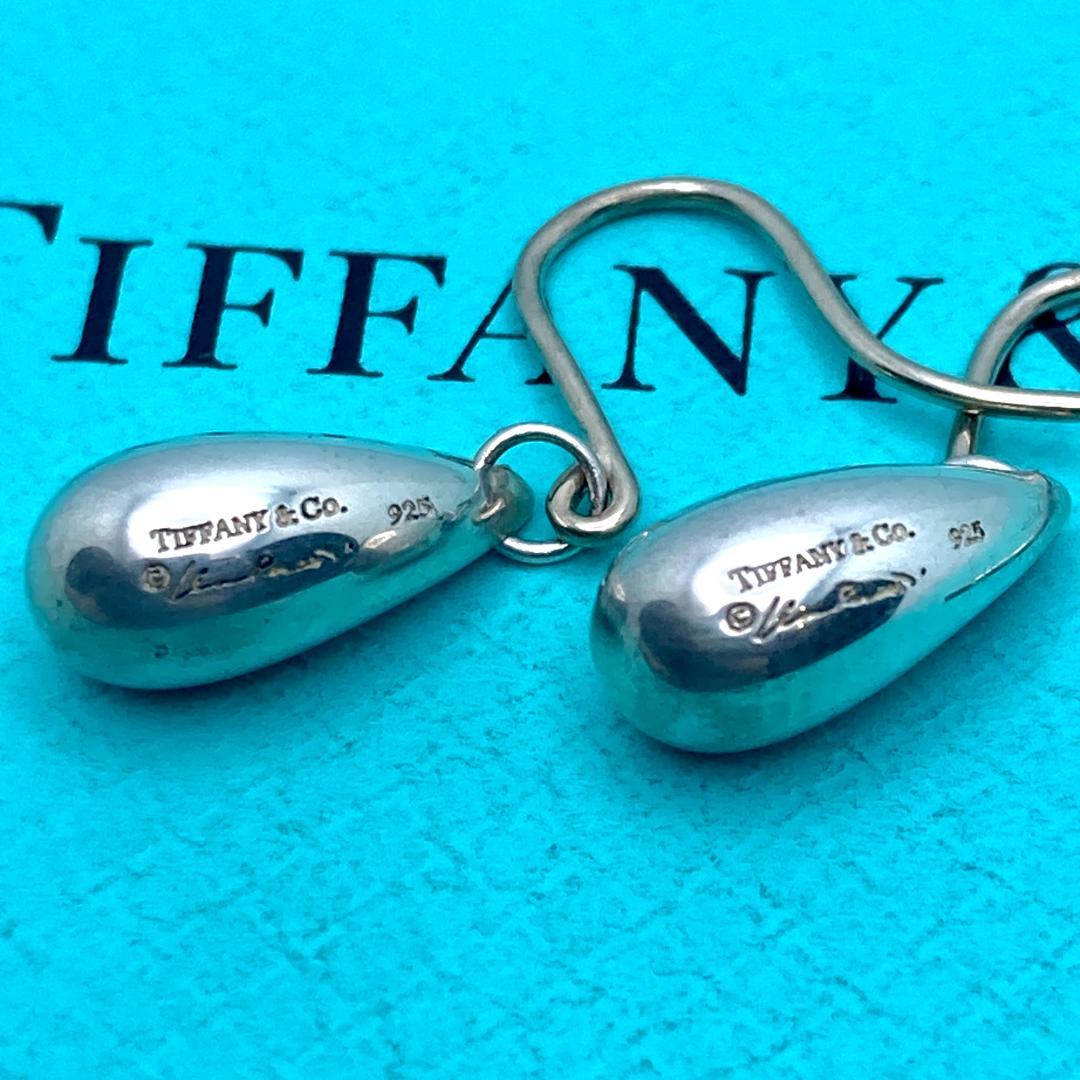 Tiffany & Co Sterling Silver 925 Tear Drop Earrings Elsa Peretti