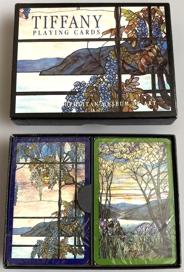 Tiffany Studios Playing Cards 2-Deck Set Metropolitan Museum of Art New Sealed